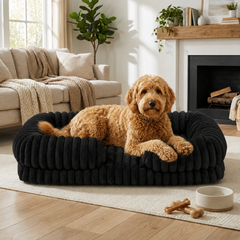 Black Lounger Dog Bed