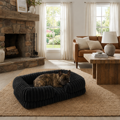 Black Lounger Dog Bed