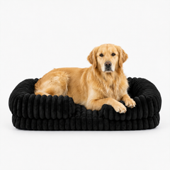 Black Lounger Dog Bed