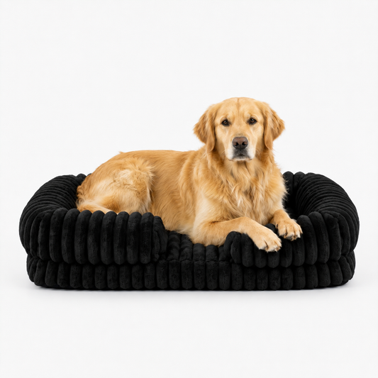 Black Lounger Dog Bed